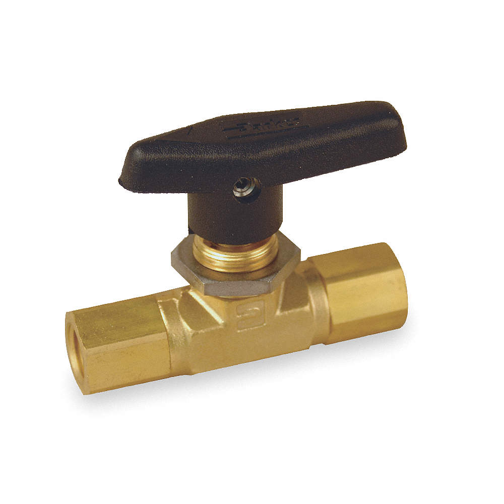 BALL VALVE 1/4F X 1/4F METAL LEVER HANDLE BRASS (7083)