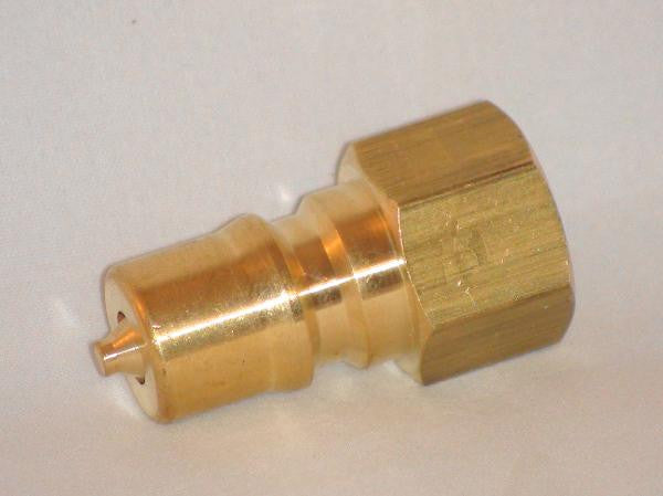 QC PLUG W/ CHECK VALVE, BRASS (7052)