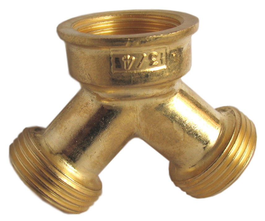 GARDEN HOSE BRASS "Y" CONNECTOR (2467)