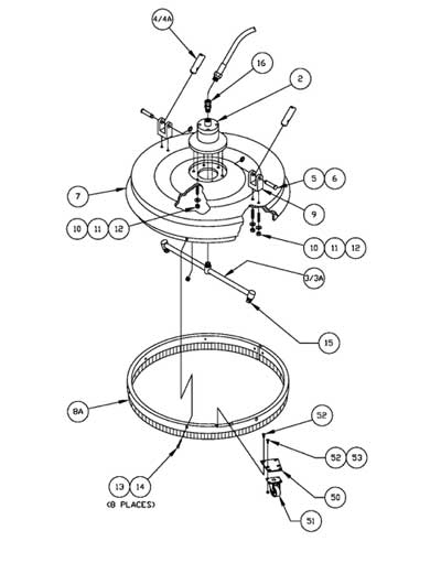 SIDEWINDER 20" SURFACE CLEANER - MODEL 105FW - (6702)