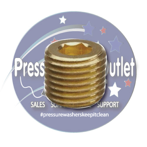 BRASS ALLEN HEAD PLUG with MPT