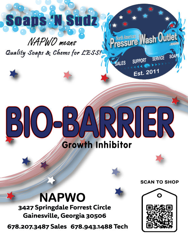 Bio-Barrier Growth Inhibitor available at North American Pressure Wash Outlet