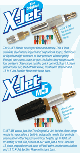 X-Jet Nozzles available at North American Pressure Wash Outlet