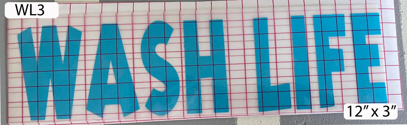 WashLife Outdoor Vinyl Decals | Weather-Resistant Pressure Washing Decals