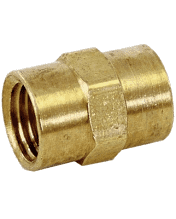 BRASS HEX COUPLERS FPT