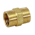 BRASS HEX COUPLER 1/2 FPT X 1/4 FPT